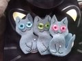 Blue Kitty Keychain