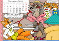 Fox Calendar 2018 - November