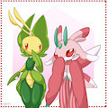 Leavanny & Lurantis [ Colour ] by Takoto