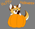 Foxtober Day 31 : Pumpkin Spice + FREE LINEART