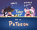 Toby is now on Patreon!!!!! by tobyart