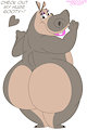 Gloria - Sexy Huge Ass Happy Hippo by Habbodude
