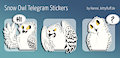 Snow Owl, Telegram Stickers