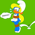 Escaping bound Smurfette Animated with sound