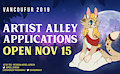 VF2019 Artist Alley reservations open Nov 15! by VancouFur