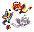 3 chao dragons