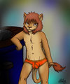 Lionoflight in his underwear