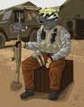 Badger mercenary  by Steinwill