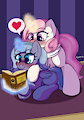 Luna and Celestia read a book