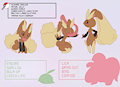 Avaleur the lopunny reference sheet by AlexCydragon