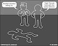 Comic - Chalk Outline Murder Scene