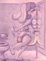 Maisy - Drunk Futa in a Bathroom Stall (Messy) by OverFlo207
