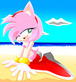 Sexy Amy at Beach