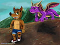 Crash Bandicoot and Spyro