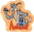 Axel Wolf paint TF badge.