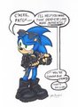 prize art: Evil!Sonic by GeckosFancies