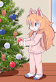 Riley Decorating The Tree by Wolf