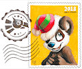Christmas stamp 2018 by pandapaco