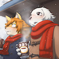 First Snow and Hot Chocolate by TsuchinokoDASH