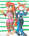 Fauna and Penny cosplayers