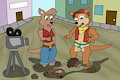 Skippy gets pantsed