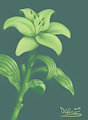 Green Lily by ArmedDillo