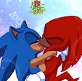 Sonic and Knuckles - Mistletoe by Lex