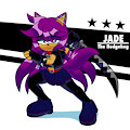DarkHedgie Commission - Jade the Hedgehog by Moralde10