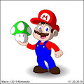 Mario and 1up Mushroom
