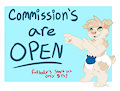COMMISSIONS ARE OPEN!!! <3