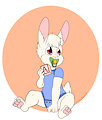 Bunny in an onesie