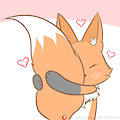 Fox Sticker - Hug