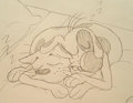 CatDog Nap by Stickyickysmut