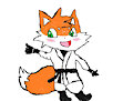 Whitey the Martial Arts Warrior Fox by probotboyxxx