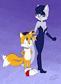 Tails and Killer Frost by MetalBrony823