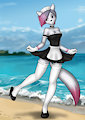 Commission: Snowflake at the Beach by Danaume