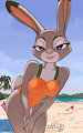 Judy's Bunny Beach Day (Swimsuit Ver.) by ZaBoom