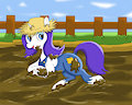 rarity dirty farm pony