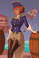 Captain Amelia Dockside by ZaBoom