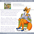 Ask My Characters - Who is the fox in the blue dress? by Micke