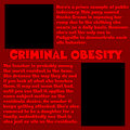 Criminal Obesity Sample Page