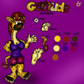 Gertrude giraffe reference sheet