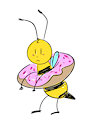 donut bee by pierogero