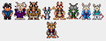 Osopelea RPG - Character Sprite Lineup