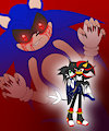 The day Shadow save my soul from Sonic. EXE by BlackStarSlayer17