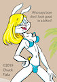 Phantom Bunny Bikini Futa by bulletcrow