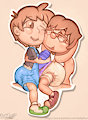 Ryan and Fwo - Bro-Hug Sticker by OverFlo207