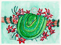 Green Tree Python (Circle) by ClovenCraft