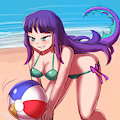 Playing at the Beach by lumineko