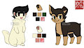 Buddy and Darnell feral ref sheet